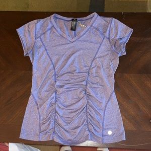 90 Degree By Reflex purple slim fit athletic tshirt